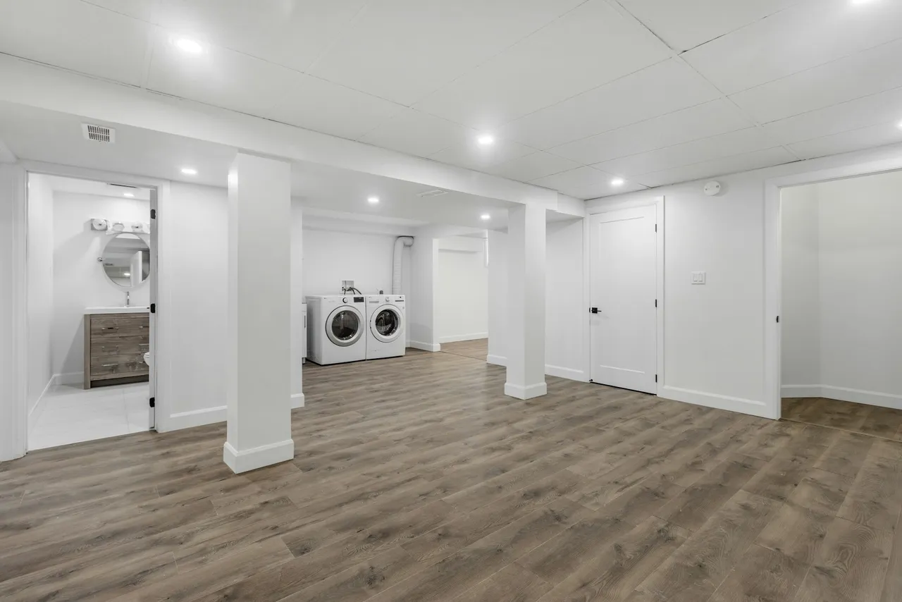 Interior drainage system installation