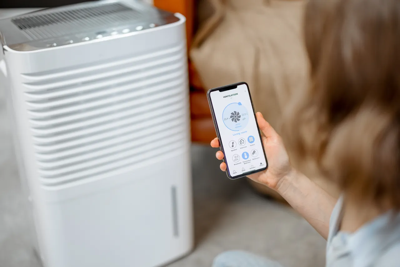 Dehumidifier in crawl space
