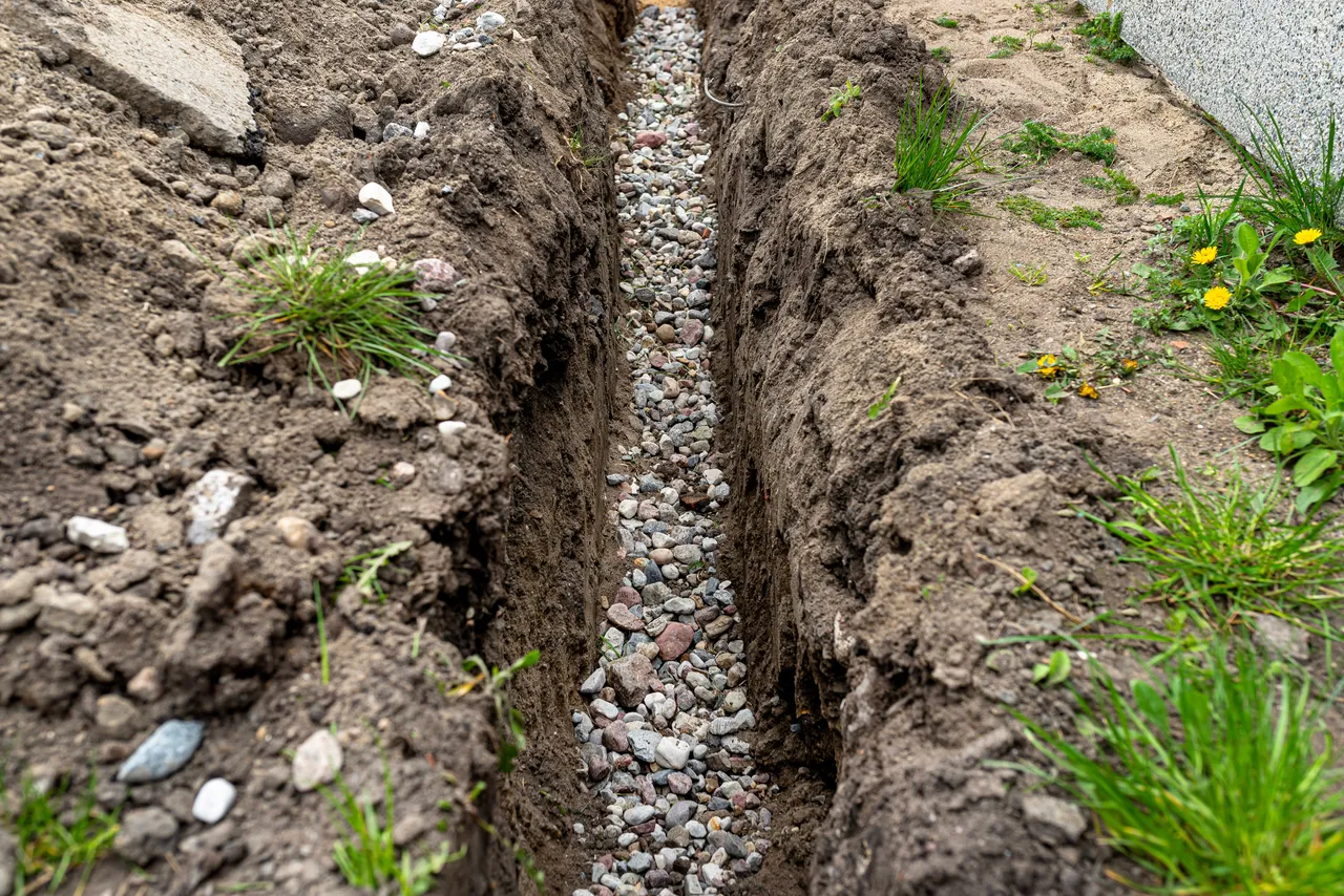 Exterior drainage system installation