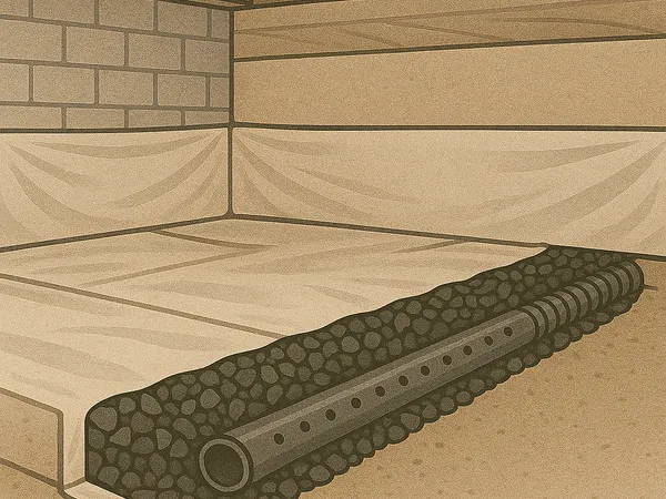 Crawl space drainage